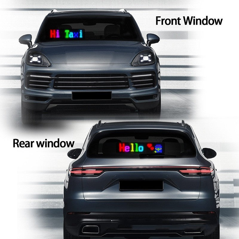 Programmable LED Car Sign – Custom Text, Animations & Full-Color Display