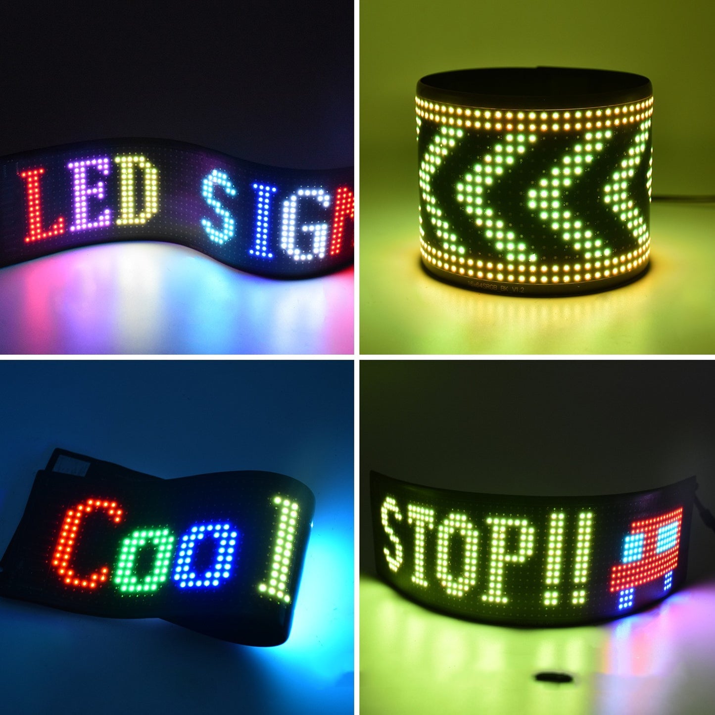 Programmable LED Car Sign – Custom Text, Animations & Full-Color Display