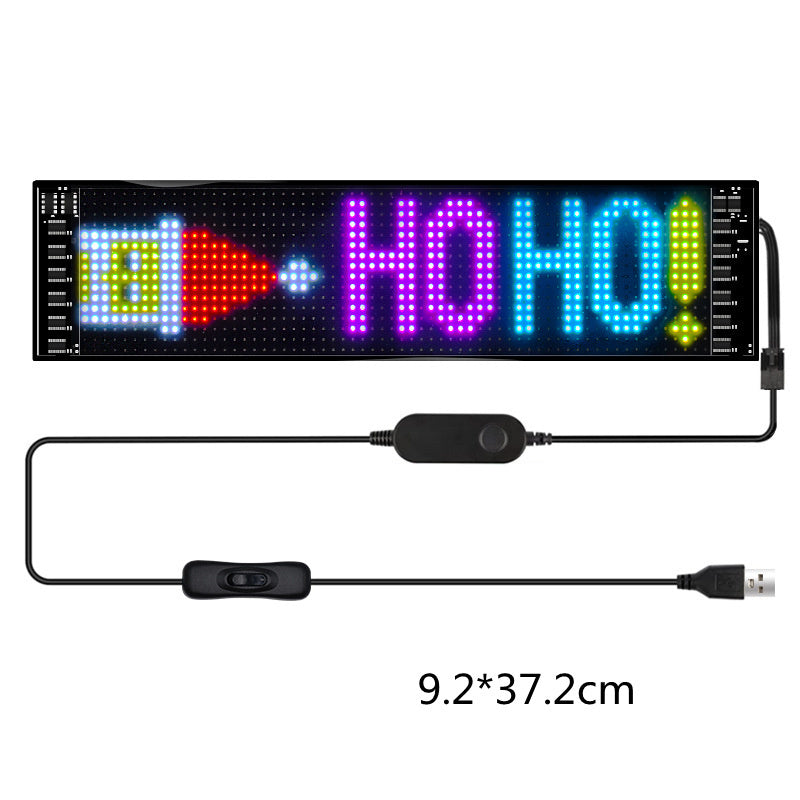 Programmable LED Car Sign – Custom Text, Animations & Full-Color Display